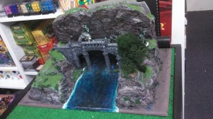 Mick Archer's homemade terrain.